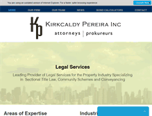 Tablet Screenshot of kpinc.co.za